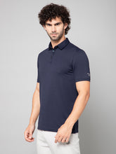 MINIMAL BUZZ SOFT TOUCH POLO T-SHIRT-NAVY